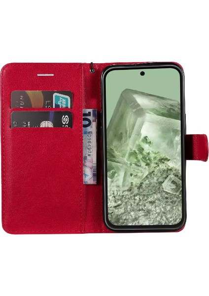 Kart Yuvası Yüksek Kaliteli Deri Iş ile Google Piksel 8A Için Flip Case (Yurt Dışından) fırsatları