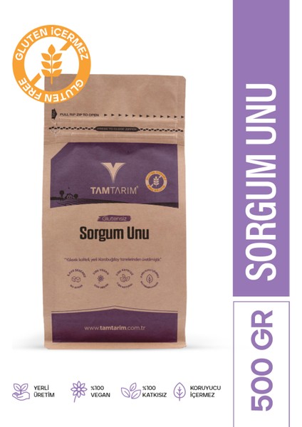 Glutensiz Sorgum Unu 500 gr