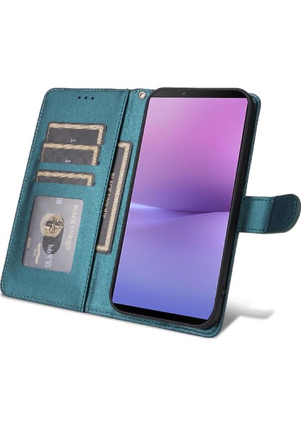 Sony Xperia 10 V Flip Kapak Için Flip Case Basit Iş Cüzdan Deri (Yurt Dışından)