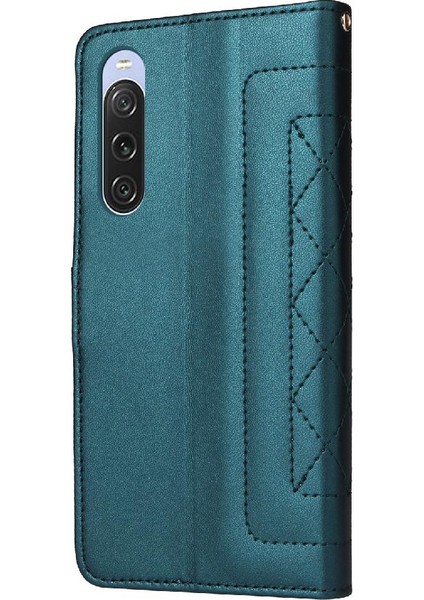 Sony Xperia 10 V Flip Kapak Için Flip Case Basit Iş Cüzdan Deri (Yurt Dışından)