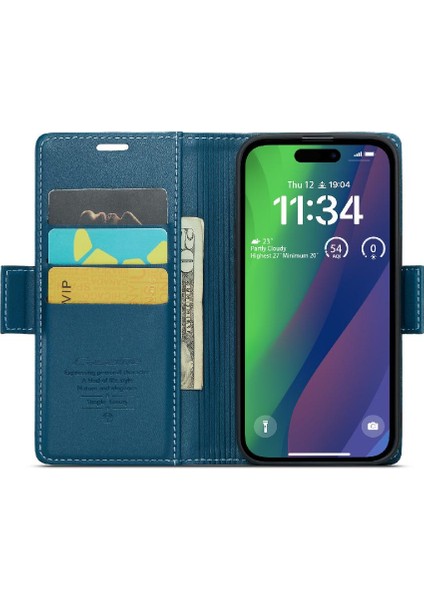 IPhone 15 Kart Yuvası Cüzdan Durumda Anti Dolandırıcılık Darbeye Vaka (Yurt Dışından) fırsatları