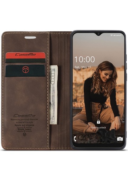 Samsung Galaxy A22 5g Için Flip Case Kart Yuvası Kickstand Manyetik Kapak (Yurt Dışından) indirimleri
