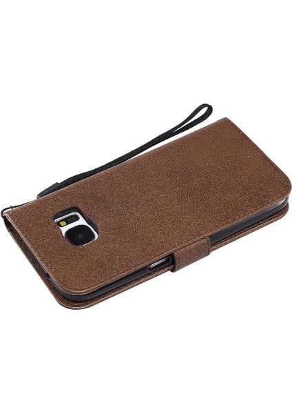 Samsung Galaxy S7 Klasik Düz Renk Iş Cüzdan Telefon Için Flip Case (Yurt Dışından) indirimleri