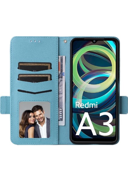 Xiaomi Redmi A3 Cüzdan Için Kılıf Yan Toka Pu Deri Manyetik Kart Yuvaları (Yurt Dışından) modelleri