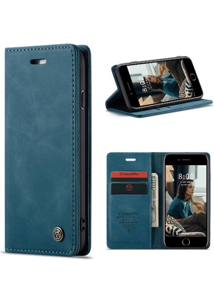 Iphone 6 Için Flip Case/6s Durumda Kart Yuvası Kickstand Vintage Pu Deri Flip Case (Yurt Dışından)