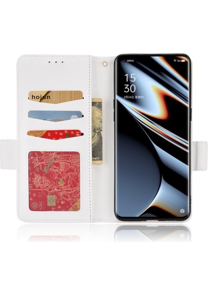 Oppo Bulmak Için Kılıf X5 Pro Manyetik Kart Yuvaları Tutucu Yan Toka Pu Cüzdan (Yurt Dışından)