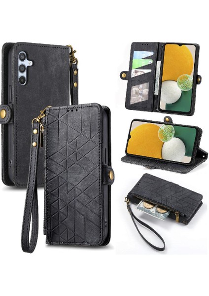 Samsung Galaxy A13 5g Için Flip Case Deri Kılıf Cüzdan Basit Iş (Yurt Dışından)