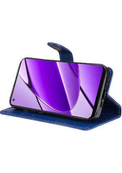 Realme 11 Için Flip Case 4g Klasik Düz Renk ile Yüksek Kaliteli Deri (Yurt Dışından)