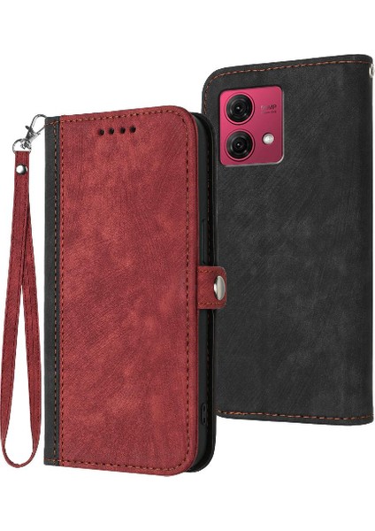 Motorola Moto G84 5g Kickstand Koruyucu Cüzdan Flip Folio Kitap Için Kılıf (Yurt Dışından)