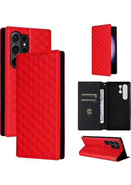 Samsung Galaxy S24 Ultra Pu Deri Manyetik Kapatma 3D Desen (Yurt Dışından) indirimleri