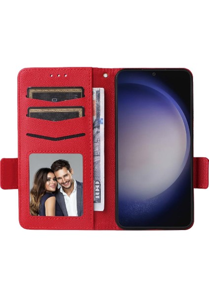 Samsung Galaxy S24 Artı Yan Toka Cüzdan Manyetik Kart Yuvaları Pu (Yurt Dışından) fırsatları