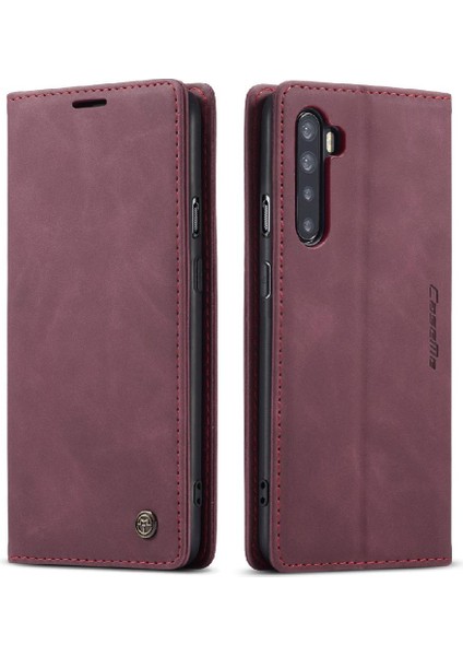 Mellow Mall Oneplus Nord Vintage Pu Deri Cüzdan Manyetik Kapatma Flip Case (Yurt Dışından)