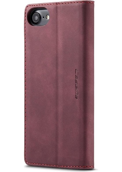 Iphone 7/8 Için Flip Case Manyetik Kapatma Darbeye Vintage Pu Deri (Yurt Dışından)