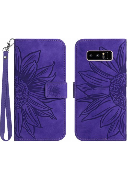 Samsung Galaxy Not 8 Için Kılıf Lüks Pu Deri Çevir Cüzdan Telefon Kılıfı (Yurt Dışından)