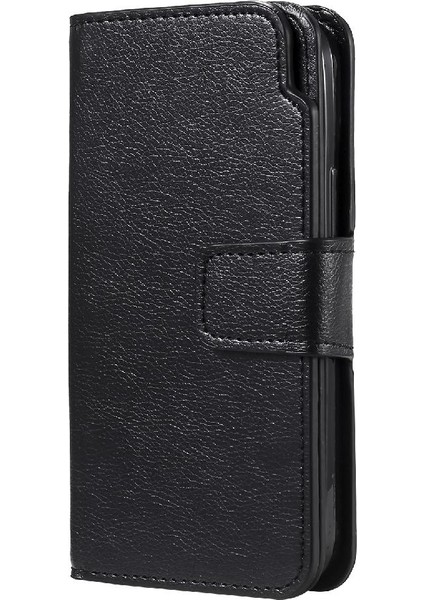 IPhone 14 Için Kılıf Artı Cüzdan Manyetik Kickstand 9 Kart Yuvaları Pu Deri (Yurt Dışından)