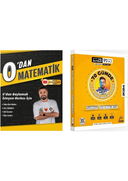 0’dan Matematik ve Mert Hoca 2025 TYT 70 Günde Matematik Soru Bankası