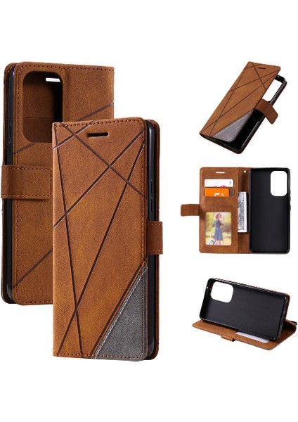 Samsung Galaxy A53 5g Kart Tutucu Kickstand Manyetik Pu Deri (Yurt Dışından)