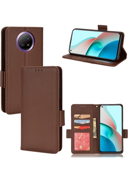 Xiaomi Redmi Için Not 9t 5g Cüzdan Kart Yuvaları Tutucu Pu Deri Yan (Yurt Dışından)