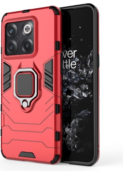Oneplus 10T 5g Için Kılıf 360 &deg; Dönen Halka Darbeye Kapak Kickstand Damla (Yurt Dışından)
