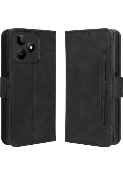 Realme C51 4g Deri Cüzdan Kapak Için Kılıf Ayarlanabilir Ayrılabilir Kart (Yurt Dışından)