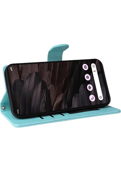 Mellow Mall Google Pixel 7A Darbeye Dayanıklı Basit Iş Deri Çanta Için Flip Case (Yurt Dışından)