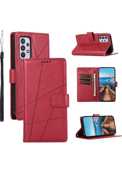 Samsung Galaxy A32 5g Üç Kart Yuvaları Darbeye Dayanıklı Şok Için Flip Case (Yurt Dışından)
