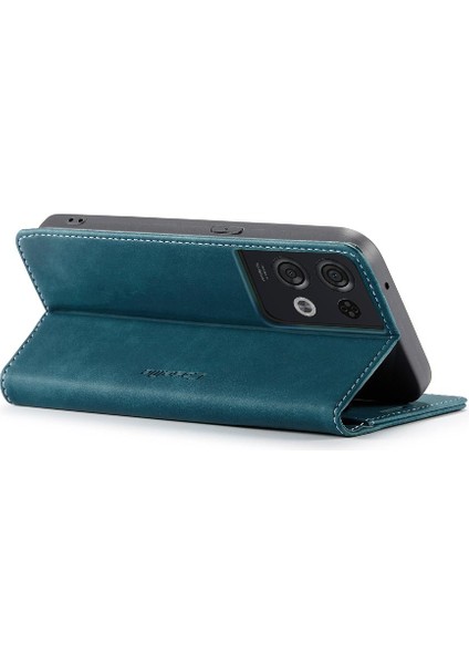 Oppo Oppo 8 Pro 5g Için Flip Case Kart Yuvası Kickstand Vintage Pu Flip (Yurt Dışından)