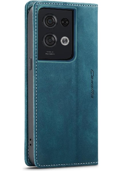Oppo Oppo 8 Pro 5g Için Flip Case Kart Yuvası Kickstand Vintage Pu Flip (Yurt Dışından)