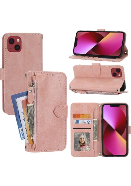 Iphone 13 Için Flip Case Kart Tutucu Pu Deri Kickstand Anti Scratch (Yurt Dışından)