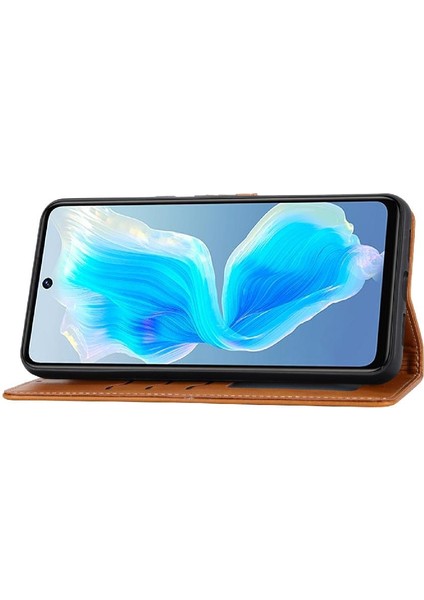 Google Piksel 8 Pro Kabartmalı Kickstand Manyetik Kapatma Için Cüzdan Kılıf (Yurt Dışından)
