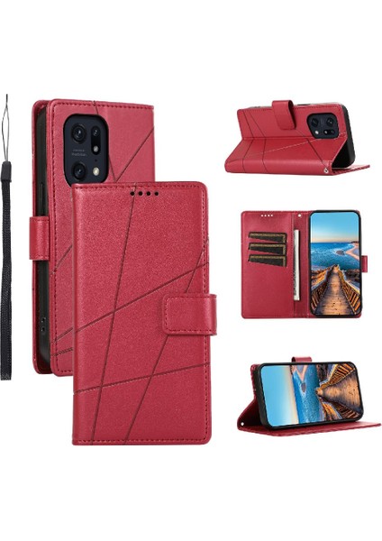 Oppo Bulmak Için Flip Case X5 Pro Darbeye Şok Emici Üç Kart Yuvaları (Yurt Dışından)