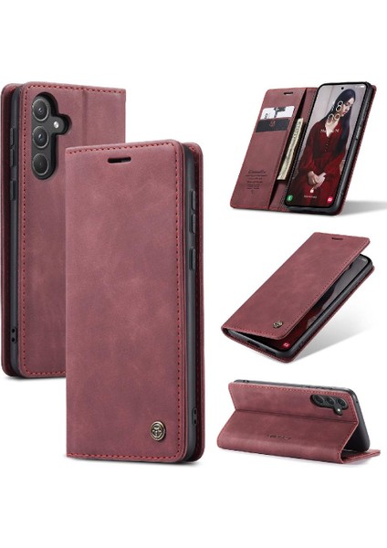 Samsung Galaxy Galaxy 5g Için Flip Case Vintage Pu Deri Cüzdan Flip Folio (Yurt Dışından)