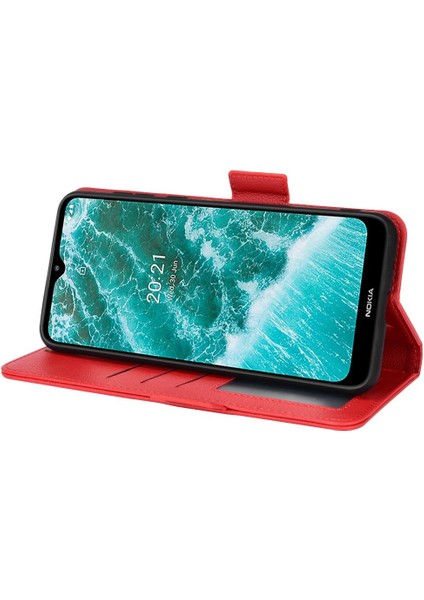 Nokia C30 Pu Deri Yan Toka Kart Yuvaları Tutucu Cüzdan Manyetik (Yurt Dışından) fırsatları