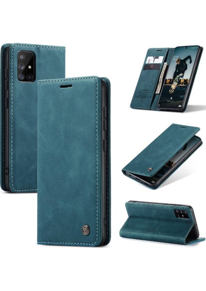 Samsung Galaxy A71 4g Flip Case Için Folio Kitap Vintage Pu Deri (Yurt Dışından)