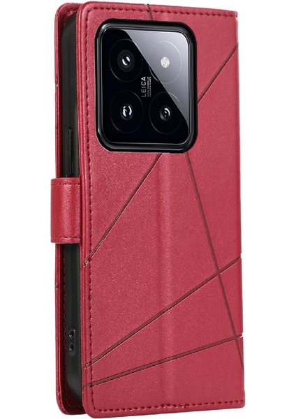 Xiaomi 14 Pro Üç Kart Yuvaları Için Flip Case Kickstand Darbeye Şok (Yurt Dışından)