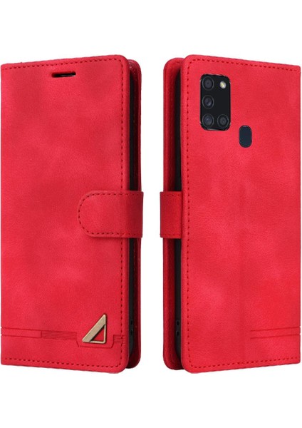 Samsung Galaxy A21S Için Flip Case Cüzdan Kapak Kapak Basit Iş Çantası (Yurt Dışından)