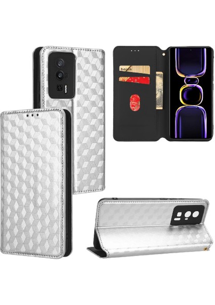 Xiaomi Redmi Için Kılıf K60 / K60 Pro Manyetik Kapatma 3D Desen Pu Deri (Yurt Dışından)