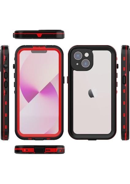 Iphone 14 Için Kılıf Su Geçirmez Dahili Ekran Koruyucu IP68 Su Geçirmez (Yurt Dışından)