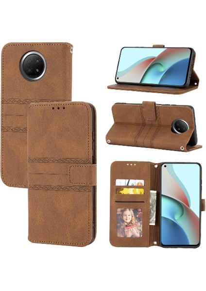 Xiaomi Redmi Not 9t Kickstand Darbeye Koruyucu Pu Için Flip Case (Yurt Dışından)