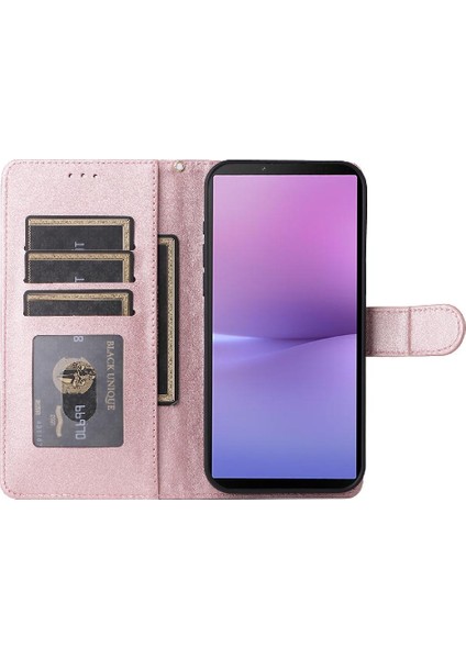 Sony Xperia 10 V Flip Kapak Için Flip Case Basit Iş Cüzdan Deri (Yurt Dışından)