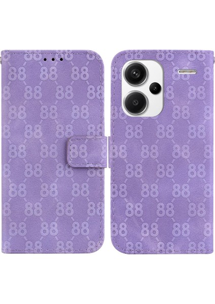 Telefon Kılıfı Için Xiaomi Redmi Not 13 Pro Artı Pu Deri Kickstand Cüzdan 8 (Yurt Dışından)