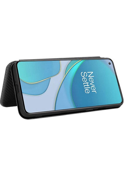 Oneplus 8t Için Kılıf Tam Koruma Deri Folio Flip Case Kart Karbon (Yurt Dışından) modelleri