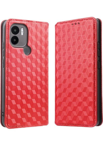 Xiaomi Redmi A1 Artı Pu Deri 3D Desen Cüzdan Kart Yuvaları (Yurt Dışından)