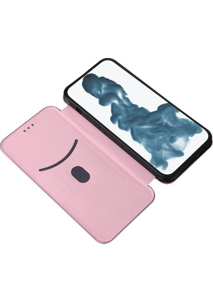 IPhone 14 Için Kılıf Artı Deri Folio Flip Case Manyetik Karbon Fiber (Yurt Dışından) indirimleri