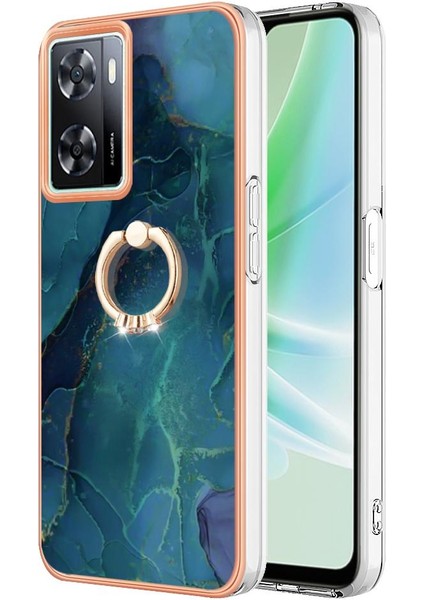 Oneplus Nord N300 5g Mermer Darbeye Tpu Silikon 360 &deg; Halka Için Kılıf (Yurt Dışından)