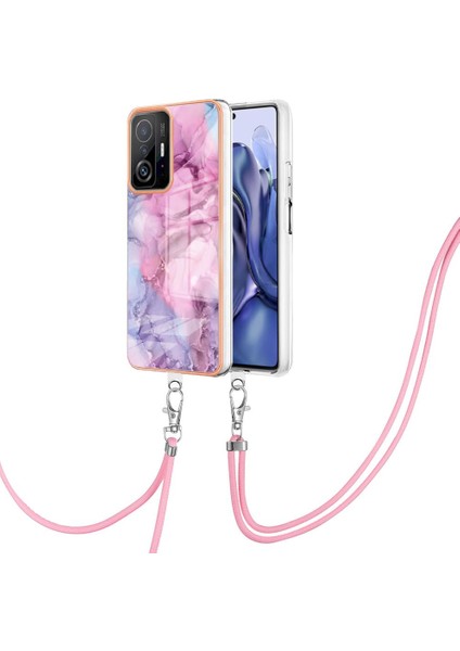 Xiaomi 11T/11T Pro Yumuşak Tpu Tampon Kapak Mermer Ayrılabilir Kayış (Yurt Dışından)