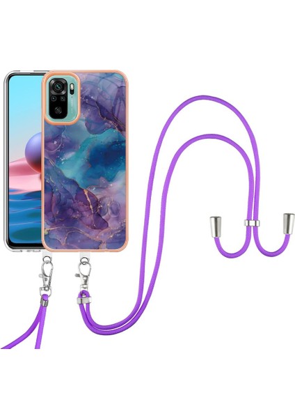 Xiaomi Redmi Için Not 10 4g/not 10S Mermer Kapak Yumuşak Tpu Tampon (Yurt Dışından)