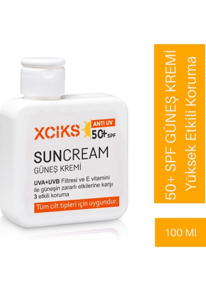 Ultra Koruma Spf 50+ Mineral Filtreli Suya Dayanıklı Nemlendirici Güneş Kremi - Tüm Cilt Tipleri İçin Yüksek Koruma Vücut Güneş Kremi 100 ml