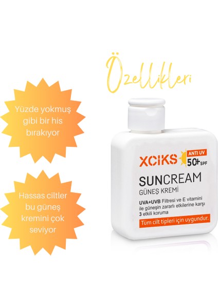 Ultra Koruma Spf 50+ Mineral Filtreli Suya Dayanıklı Nemlendirici Güneş Kremi - Tüm Cilt Tipleri İçin Yüksek Koruma Vücut Güneş Kremi 100 ml