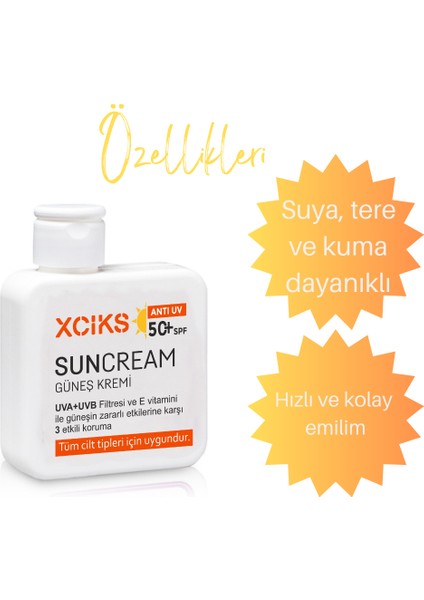 Ultra Koruma Spf 50+ Mineral Filtreli Suya Dayanıklı Nemlendirici Güneş Kremi - Tüm Cilt Tipleri İçin Yüksek Koruma Vücut Güneş Kremi 100 ml